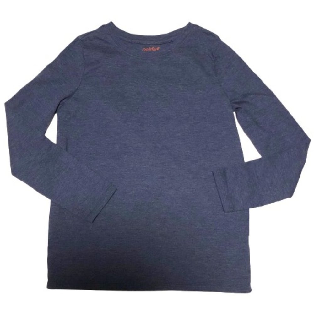 CAT & JACK Boys Long Sleeved Tee T Shirt Blue L(10-12)